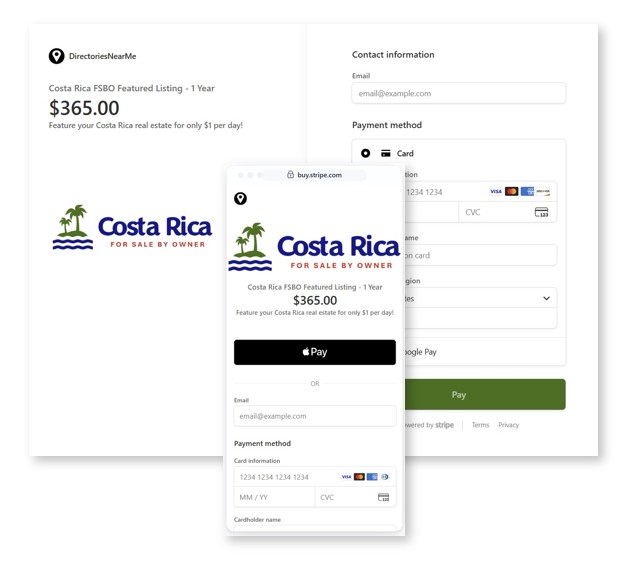 Costa Rica FSBO Submit Payment