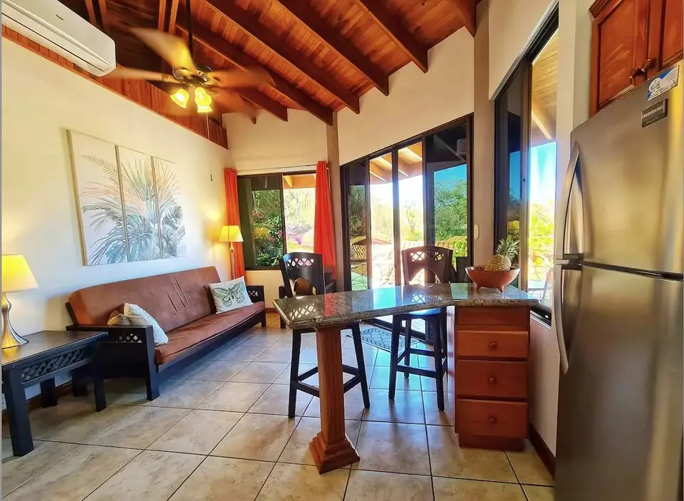 2 Bed 2 Bath Private Villa Near Playa Hermosa Guanacaste Home for Sale - Open Kitchen Living Area