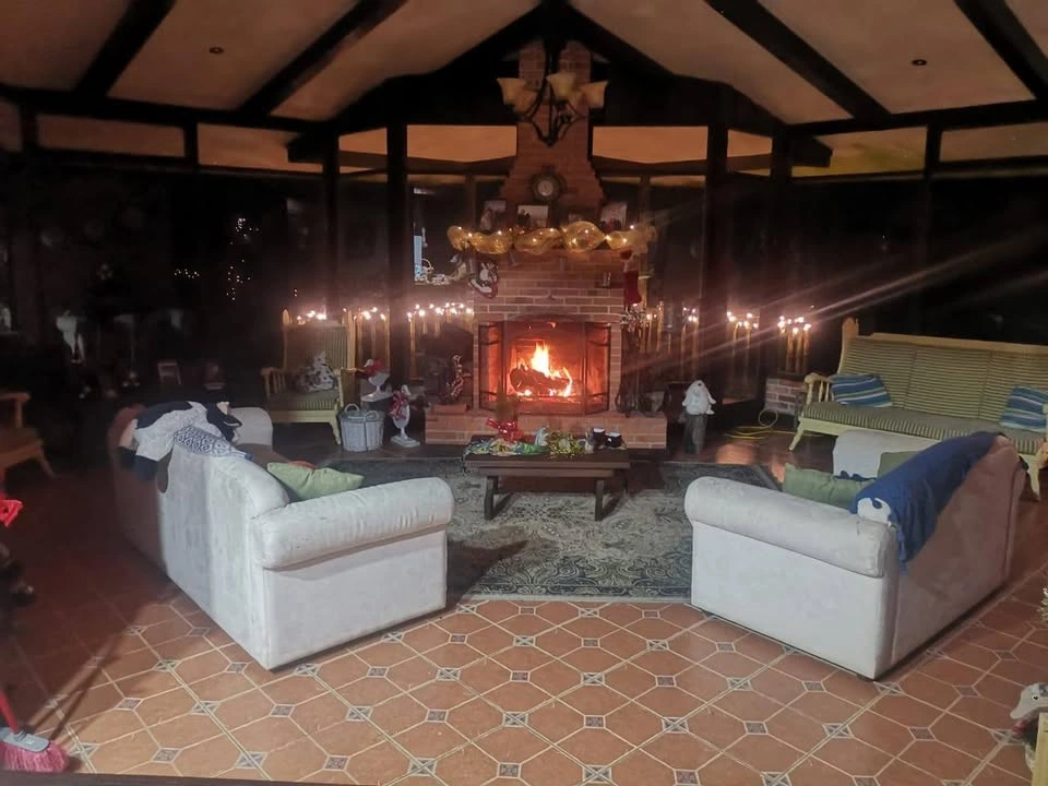 Dairy Farm for Sale by Owner with Large Home and 3 Cabins Near Turrialba - Fireplace