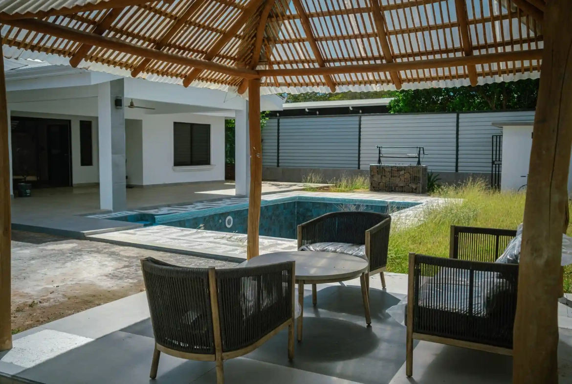 Furnished 3 Bedroom Villa with Pool and Ranch for Sale by Owner Near Tamarindo