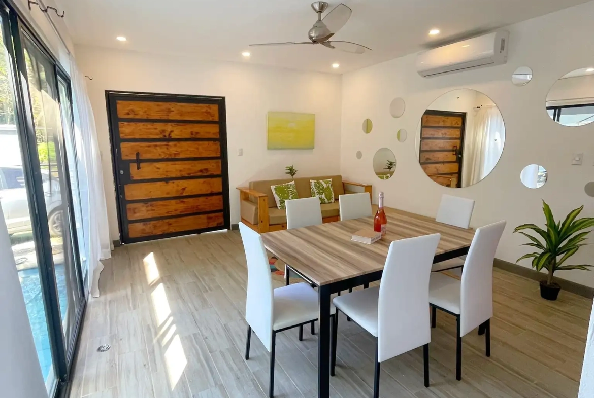 Modern Home and 3 Apartments for Sale in Jaco Costa Rica - Dining Room