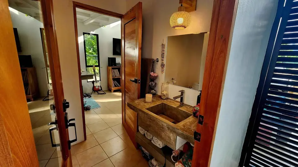 1 BR 1 Bath Cabina Near Beautiful Playa Negra Beach in Puerto Viejo for Sale - Bathroom View