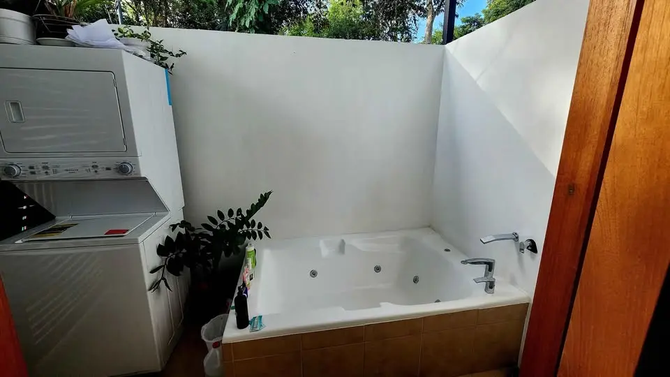 1 BR 1 Bath Cabina Near Beautiful Playa Negra Beach in Puerto Viejo for Sale by Owner - Outdoor Jacuzzi