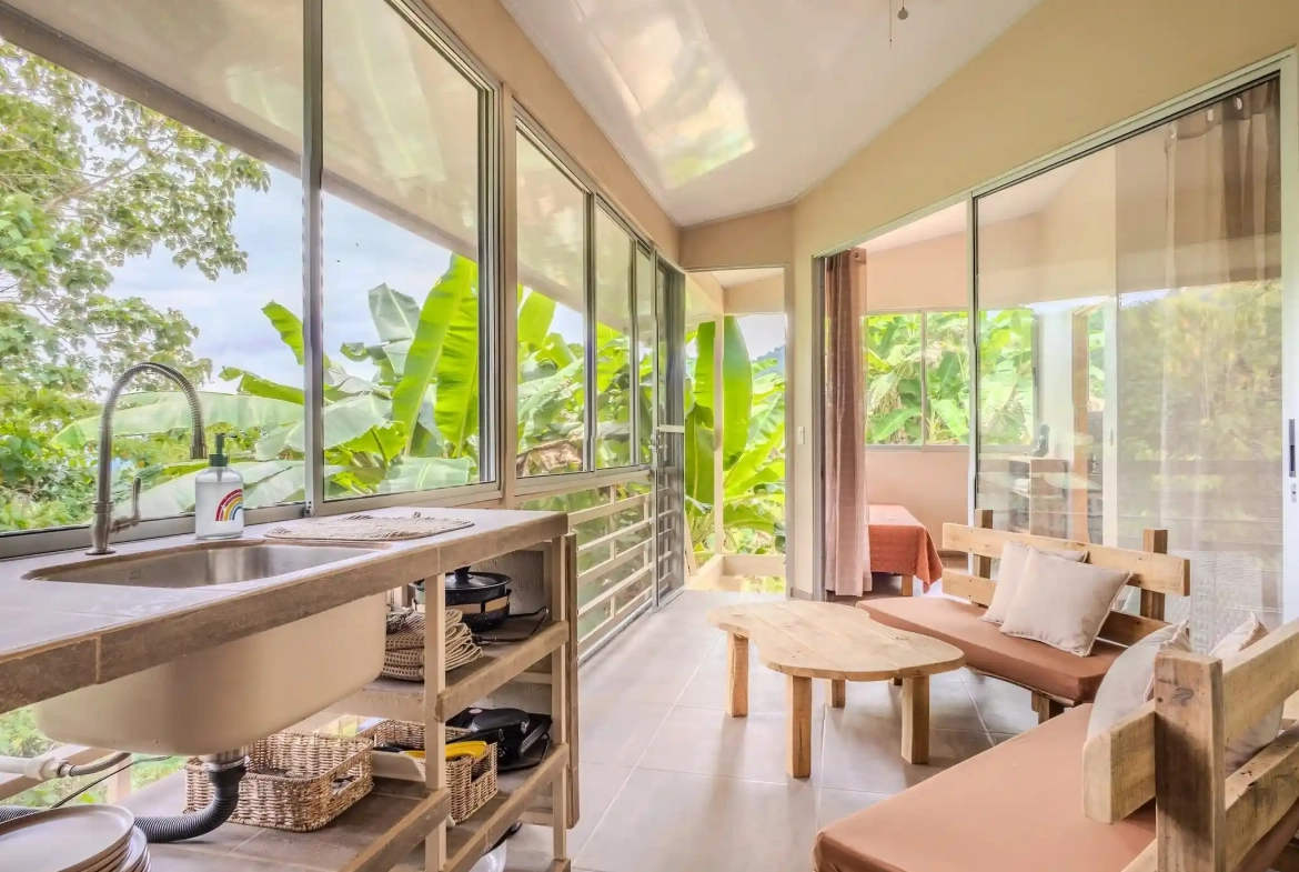 Mountain Retreat Property with Guest House Serenity Mountain Near Ojochal Costa Rica for Sale - Kitchenette