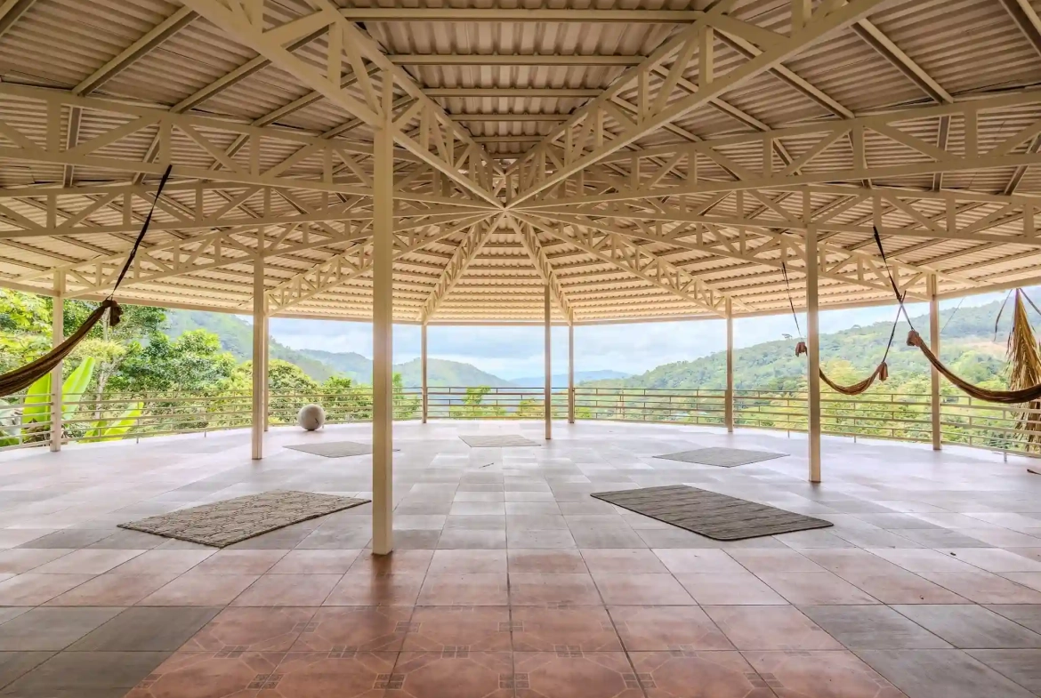 Mountain Retreat Property with Guest House Serenity Mountain Near Ojochal for Sale by Owner - Rooftop Yoga Studio Space